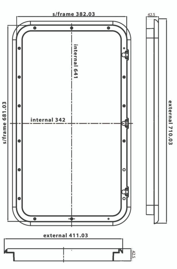 Coast Door 10 - Black Tunnel Boot Door | Chrome Locks