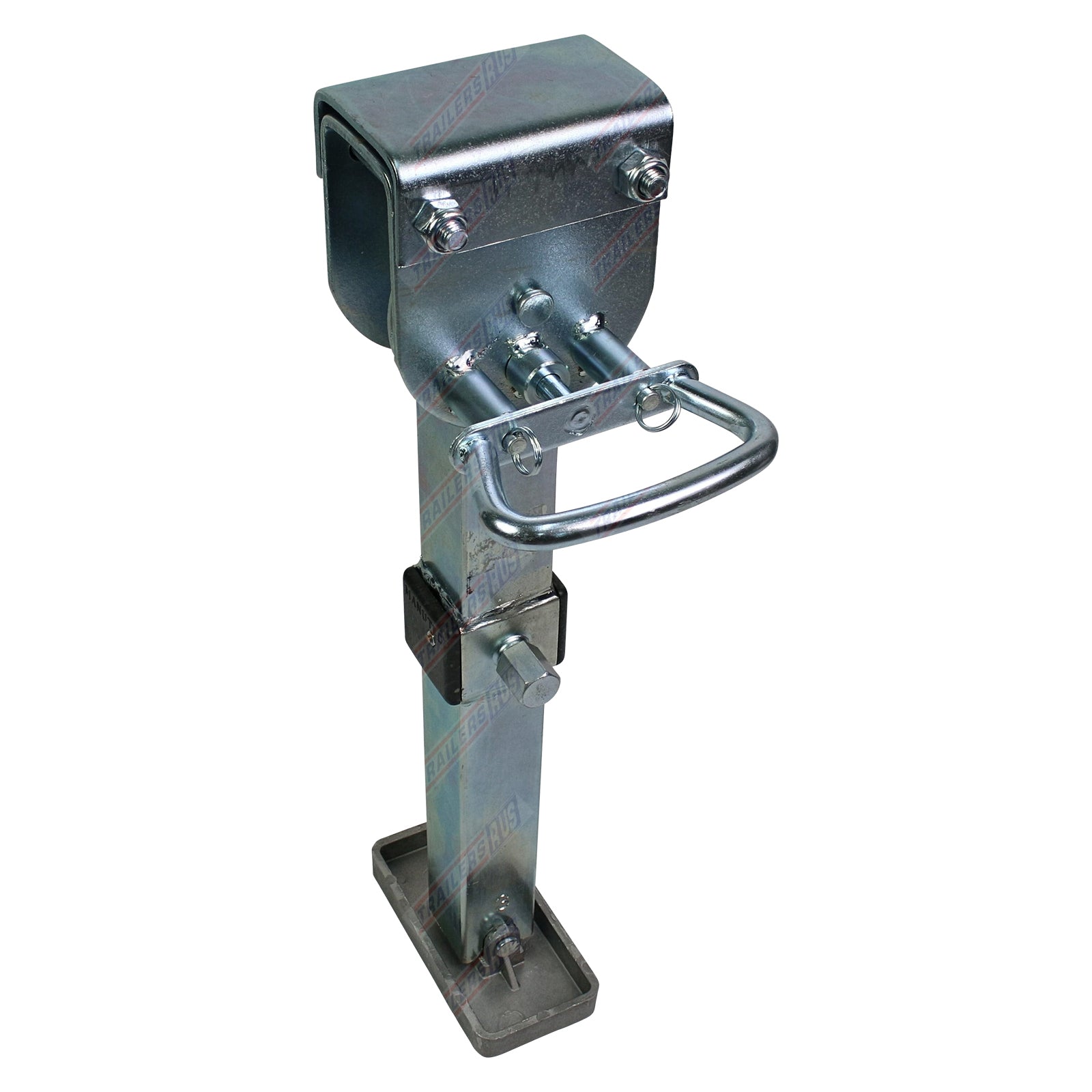 Large adjustable leg with aluminium foot: 520mm-660mm- Manutec