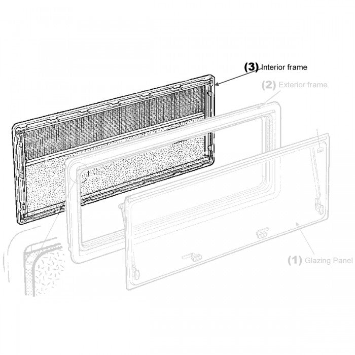 Internal Frame - Suit Mobicool CHAL Windows - 900 x 500 (New Style) - PICK UP ONLY