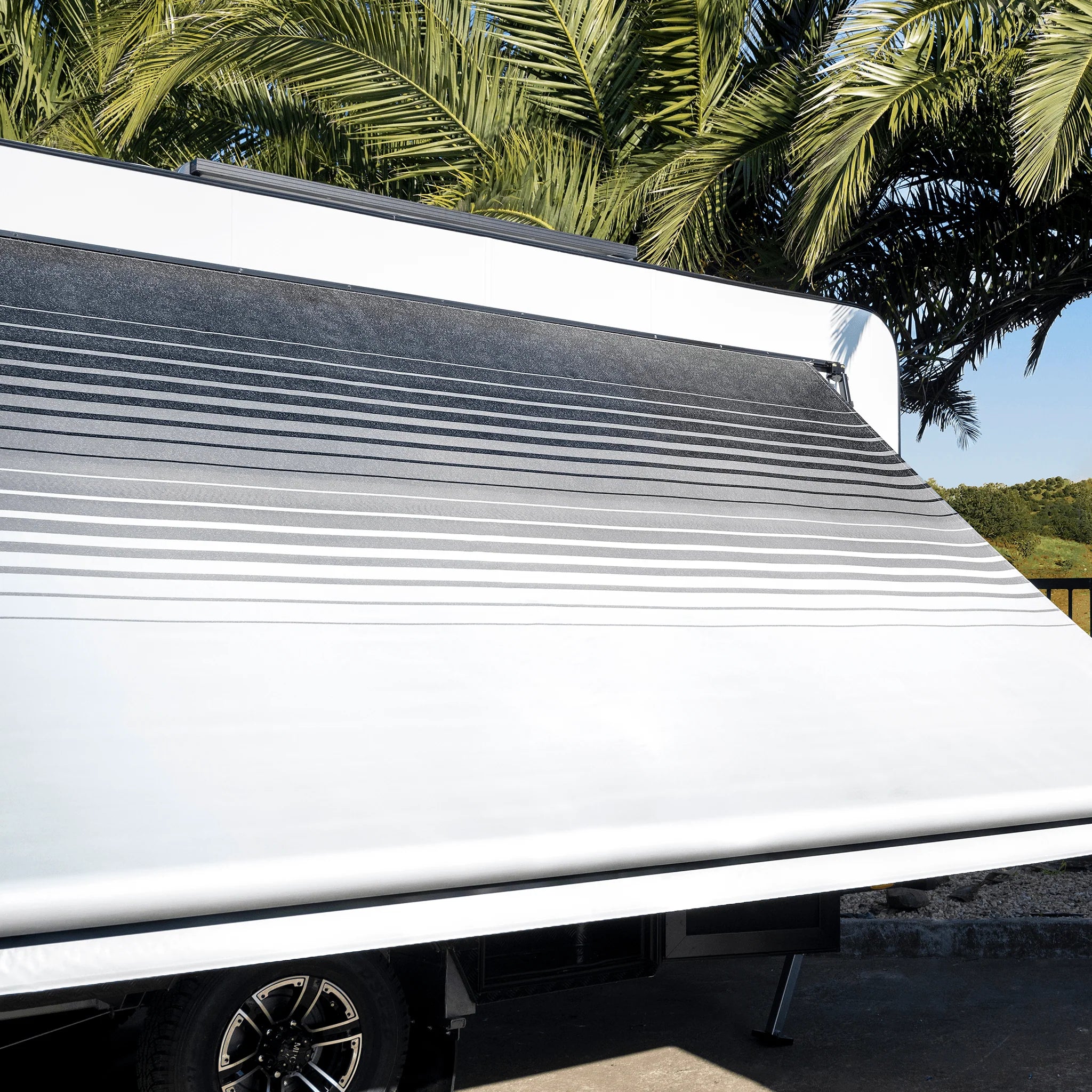 Sunburst Eclipse Awning - ATRV 11FT - Charcoal/Black - (No arms/hardware) Including fitment - SPECIAL ORDER