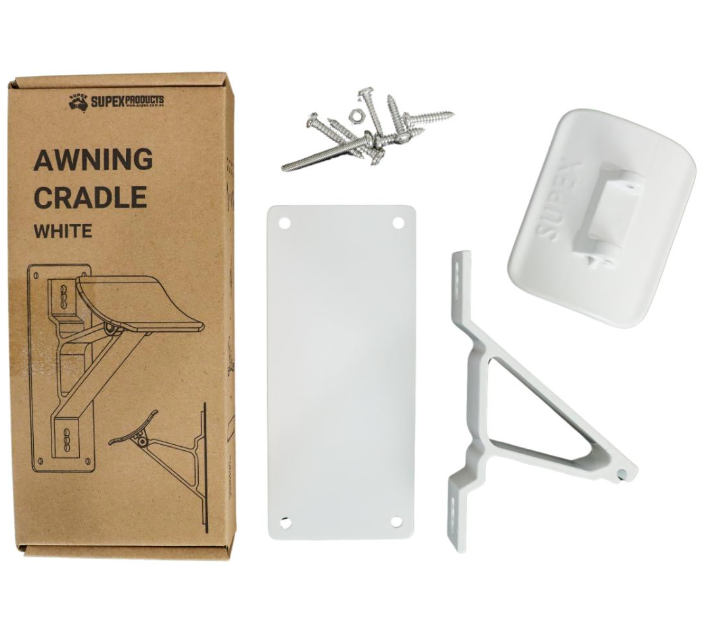 Awning Support Cradle - White