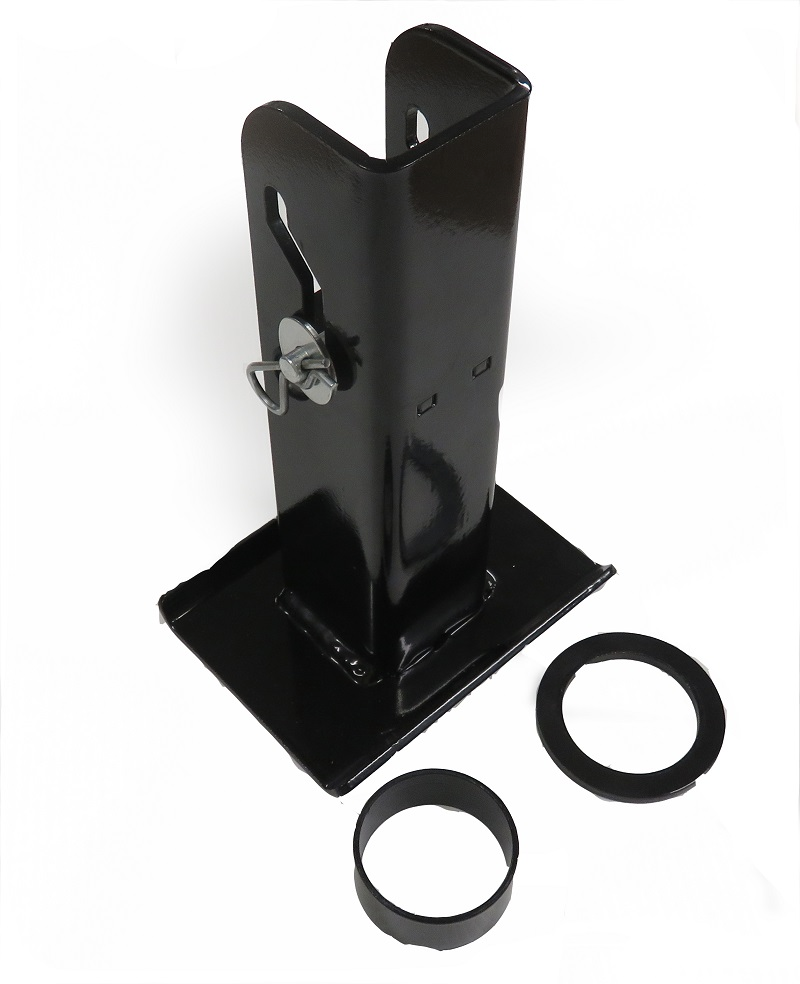 Black Jack 12v Trailer Jack (incl. Jack, Weather Cover, Black Jack Clamp, Folding Foot, Foot Pad and Wiring Harness Kit) - SPECIAL ORDER
