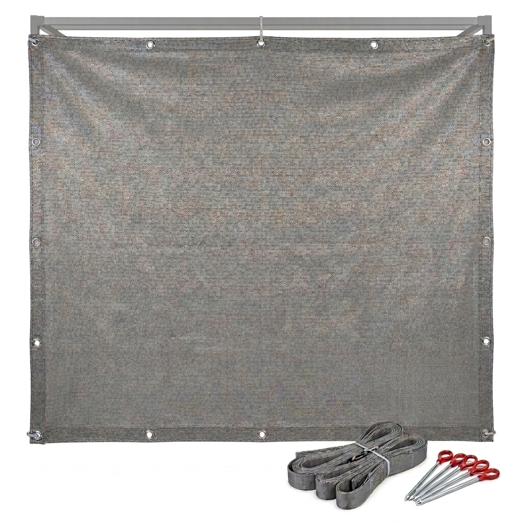 Supex Silver/Grey Caravan Privacy Screen 17&