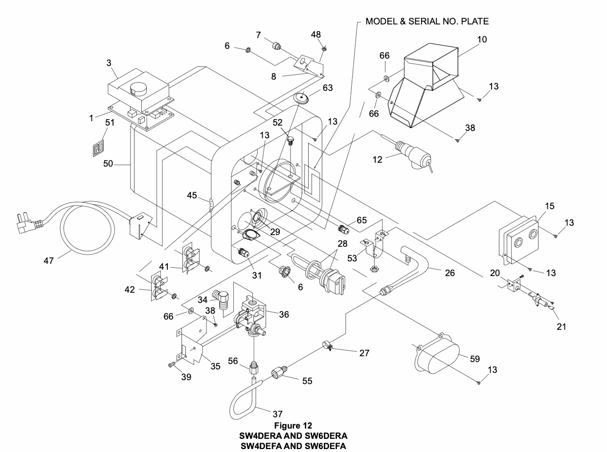Suburban SW6DERA Hot Water System - 20 Litre - Gas/Electric - White Door (SUPPLY & FITMENT)