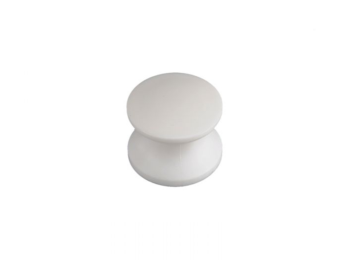 23mm Push Button - White