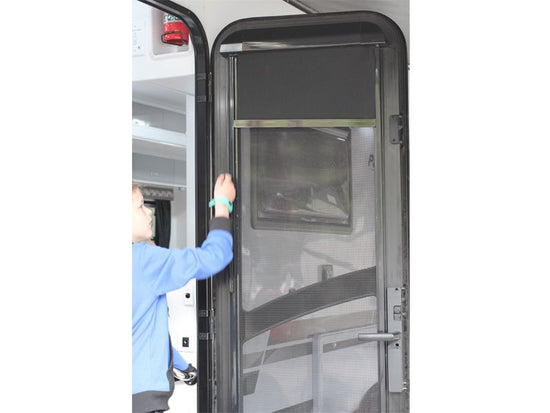 Premium Security Door Blind 1750 x 622mm (RHH) Half Height - Camec