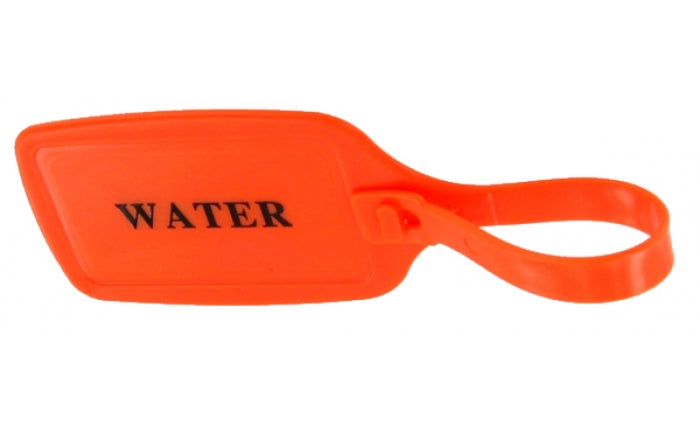 Orange water tag