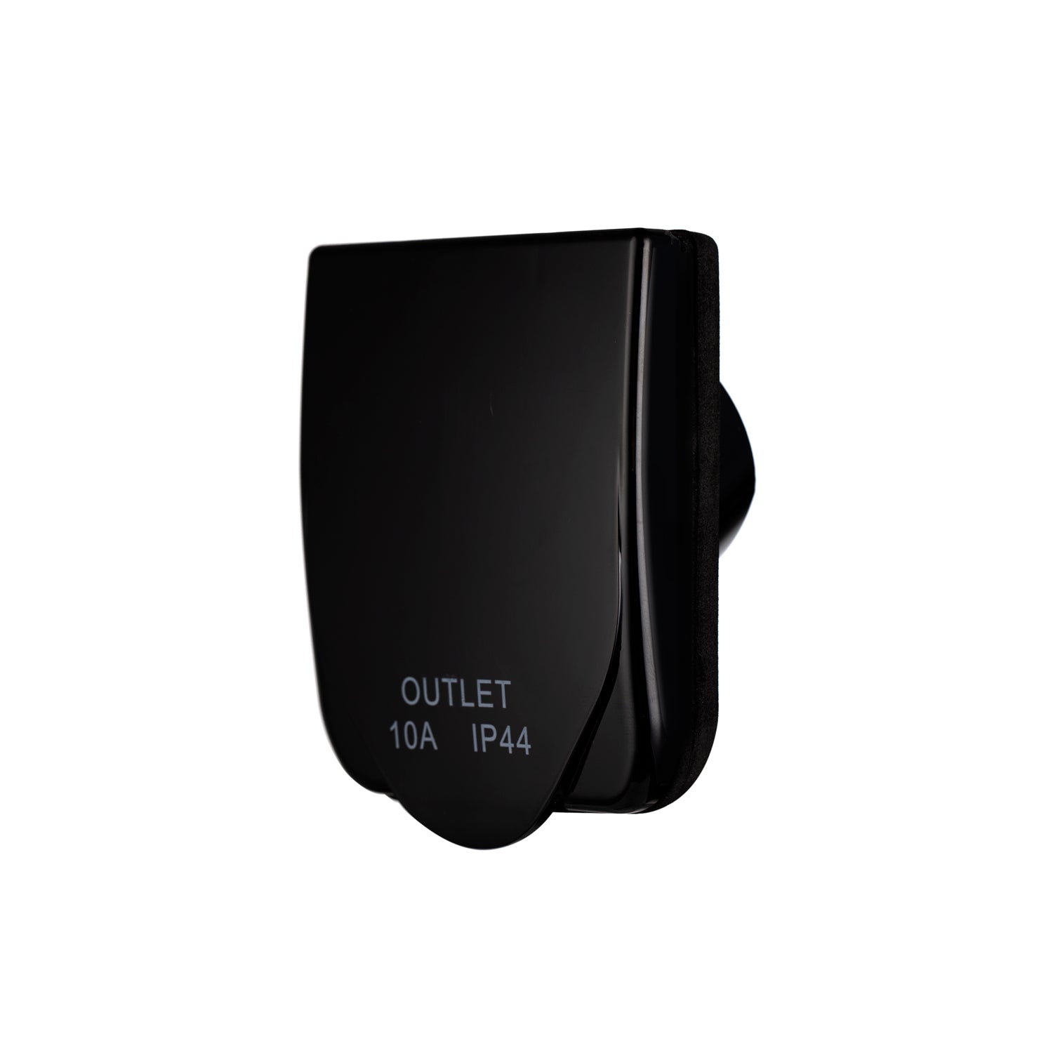 Transco 10A Caravan Power Outlet (Black) 240V - IP54