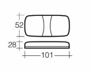 Narva Clear Marker Lamp 101 x 52mm (Globes NOT INCLUDED) - LIMITED STOCK