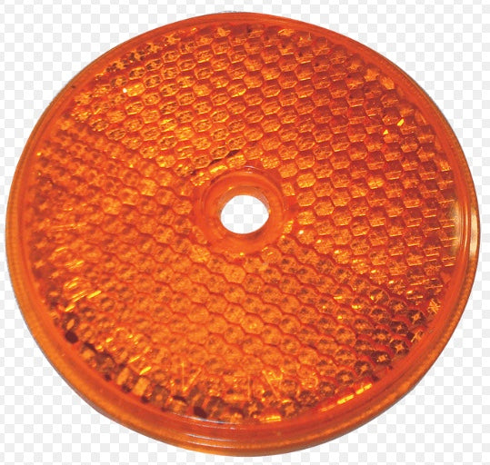 Coast Round Reflex Reflector Amber. 42163A - LIMITED STOCK