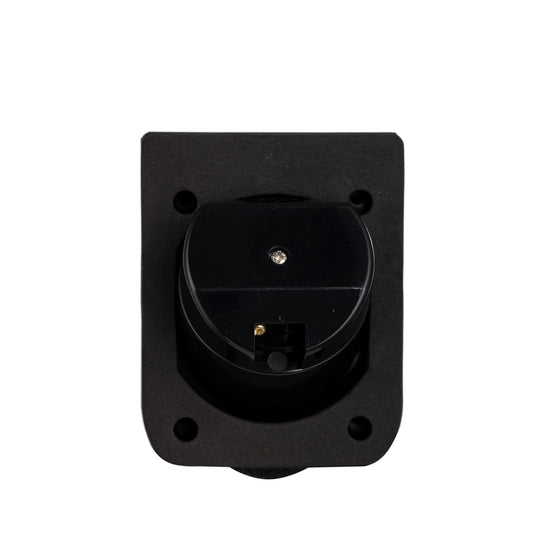 Transco Black 15amp IP54 Power Inlet w/ Waterproof Lid