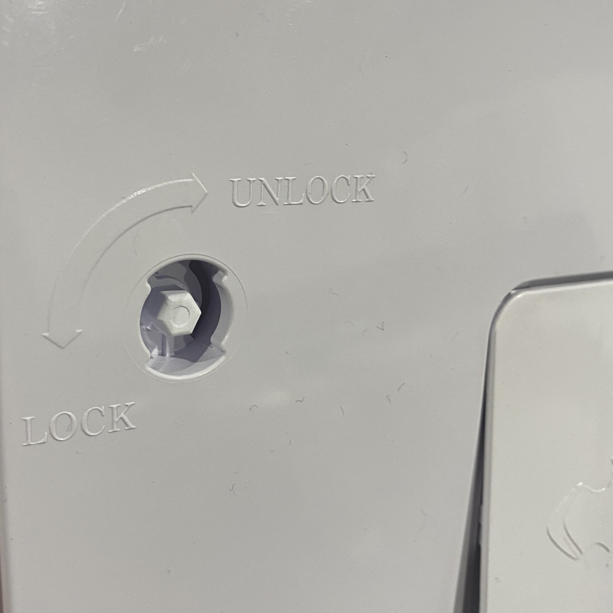 Inner Lock White t/s Triple Water Filler Door - CLEARANCE