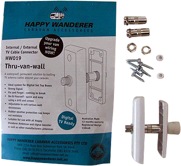 Thru-Van-Wall TV Cable Connection - Happy Wanderer