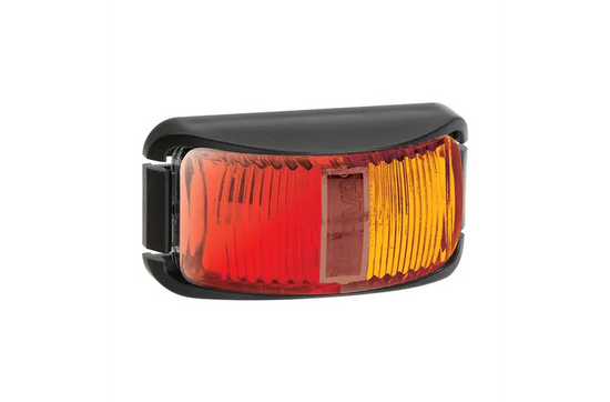 9-33 Volt Model 16 LED Side Marker Lamp Black (Red/Amber)