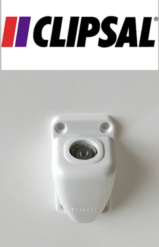 Clipsal 75ohm Coaxial Cable Surface Socket - White