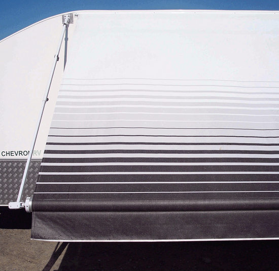 ATRV Sunburst Awning 14ft - Charcoal, White Ends Supply Only- SPECIAL ORDER