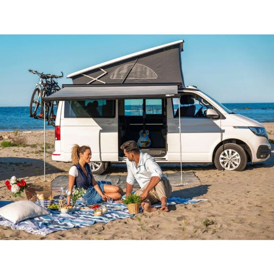 FIAMMA F45 S 4M AWNING - DEEP BLACK CASE, ROYAL GREY AWNING - SPECIAL ORDER