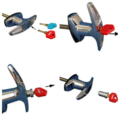 Camec T-Handle Housing, 100x24mm, One-Key Compatible - LIMITED STOCK