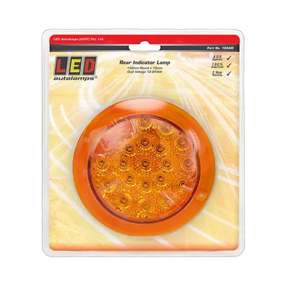 Rear Indicator Lamp - Amber-130mm