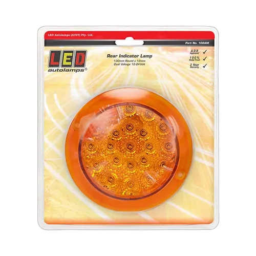 Rear Indicator Lamp - Amber-130mm