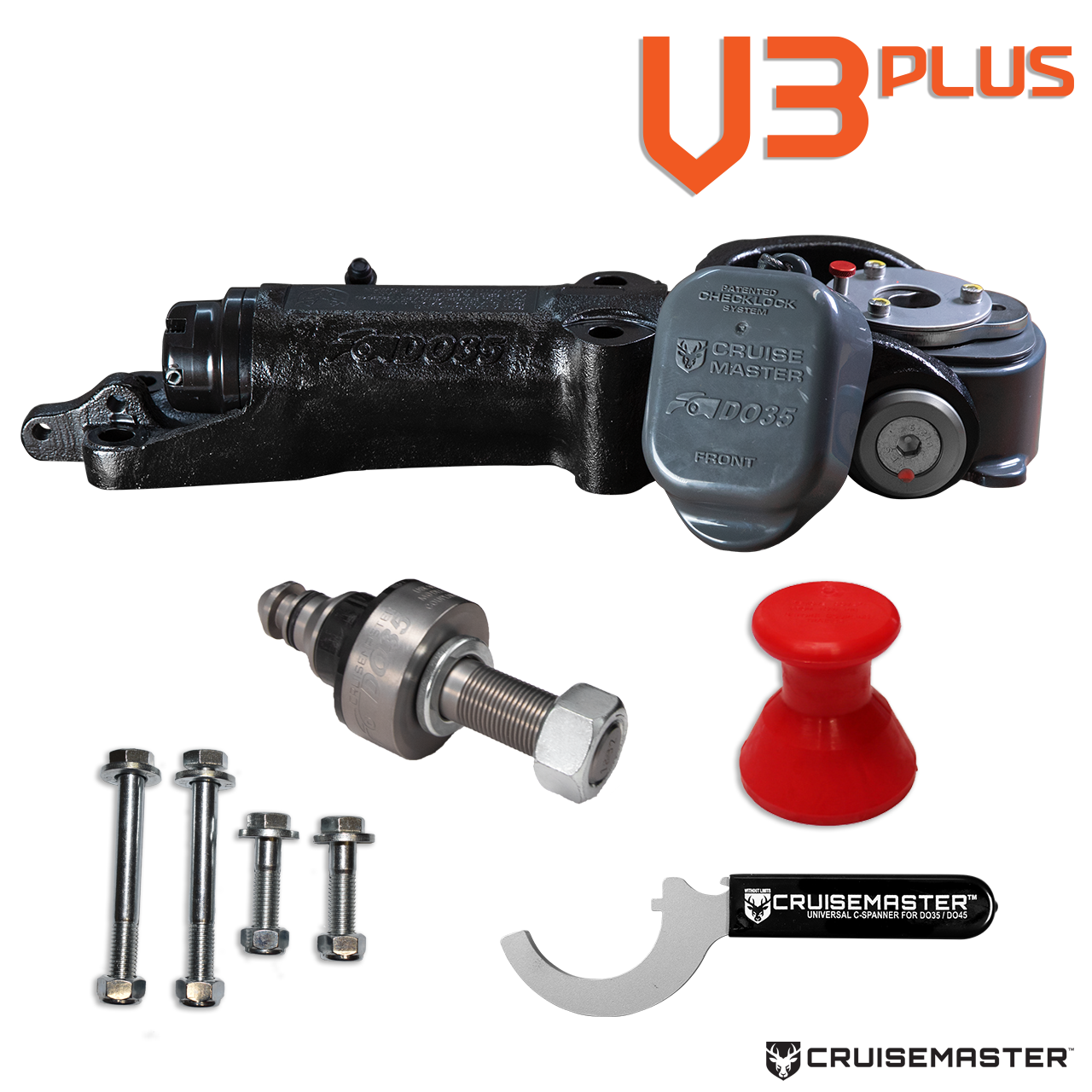 Cruisemaster 3500kg DO35 V3-PLUS Coupling, Tow-pin ( No Handbrake )- Special Order Only