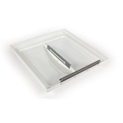 Ventline Hatch 14in x 14in White Lid Only T/s Old Metal Clip Connection 40155