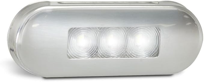 LED 12/24V Side Outline Marker Lamp with SS Bezel - Amber - special order