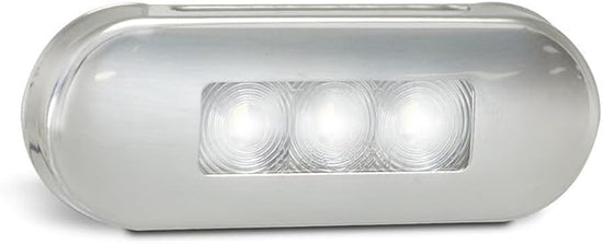 LED 12/24V Side Outline Marker Lamp with SS Bezel - Amber