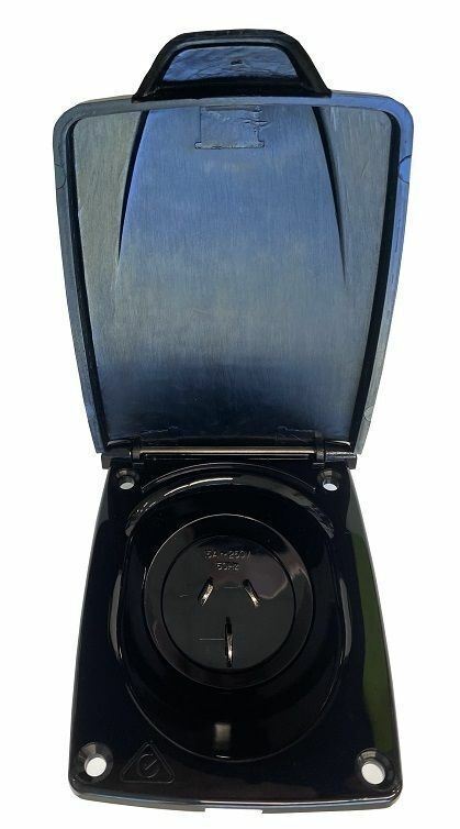 CMS J-Series Power Outlet With Auto Switch 10AMP - Black