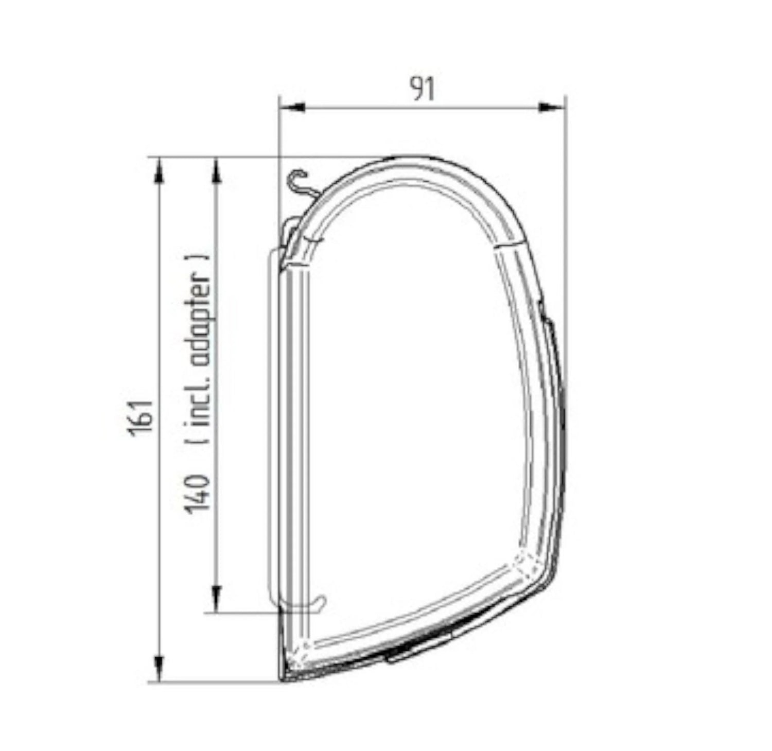 Thule 5200 Manual Awning - White 4.0m - SPECIAL ORDER - SUPPLY + FIT