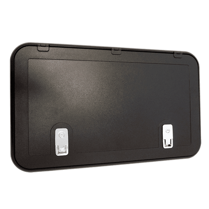Coast Door 10 - Black Tunnel Boot Door | Chrome Locks