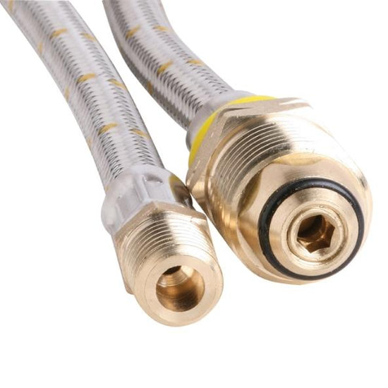 6mm SS Pigtail 1/4" MNPT x POL 600mm