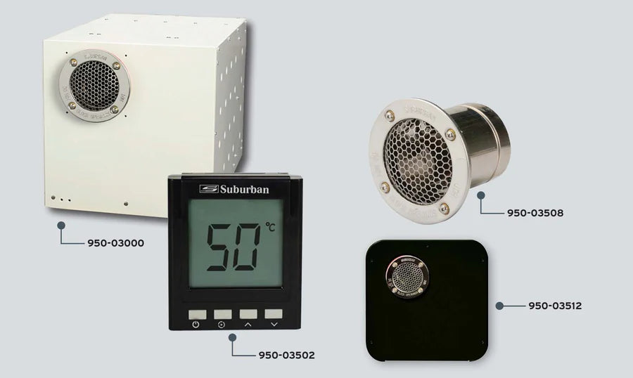 Suburban Nautilus Black or White Door - Instant - Gas Hot Water System - Supply and Fitment