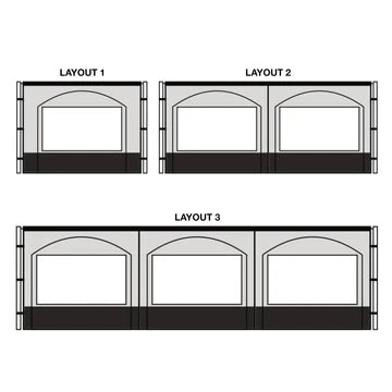 Australia Wide Annexe - Black (Layout 2 14ft - 16ft) - SPECIAL ORDER