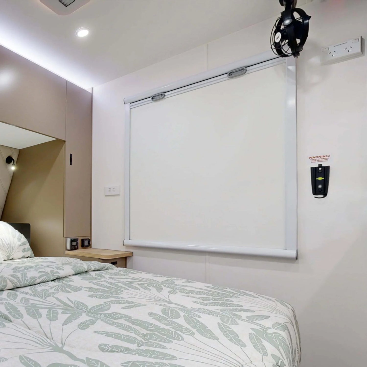 ATRV Eurovision2 Window &amp; Slimline Blind - Black Frame - H550xW1450mm - SUPPLY &amp; FIT (Copy)