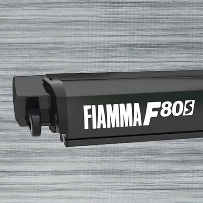 SUPPLY AND FIT: Fiamma F80 S 370 Awning - Deep Black Case - Royal Grey
