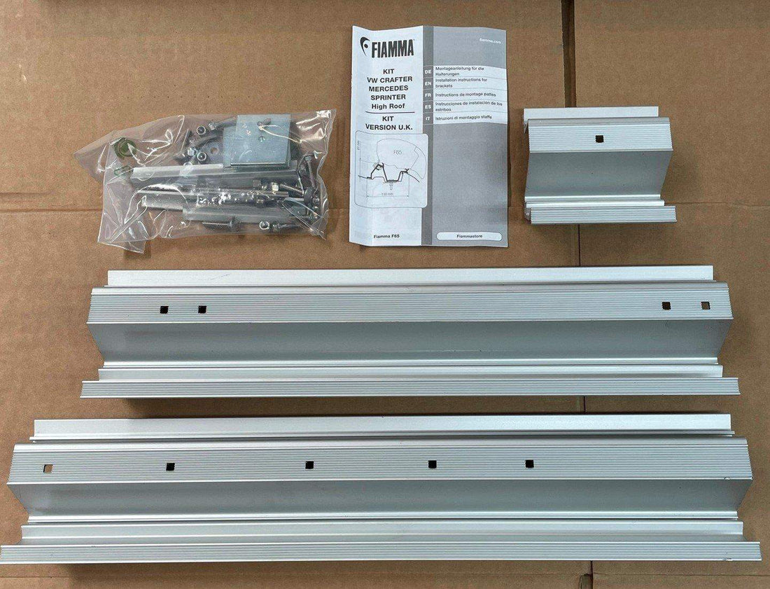 98655-889: Fiamma F80 Mounting Bracket Kit - Suit Mercedes Sprinter / VW Crafter High Roof