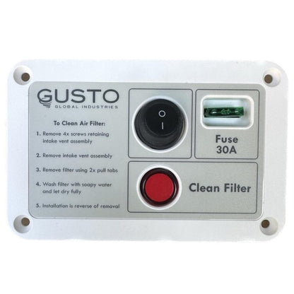(Supply and Fit) Gusto Dust Reduction System - Complete Unit (White) - special order