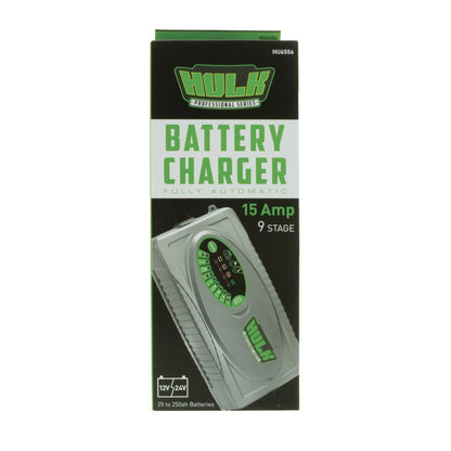 Hulk 9 Stage Fully Auto Switch Mode Battery Charger For 15Amp 12/24v - SPECIAL ORDER