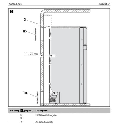 Dometic RCD10.5XES Compressor Fridge/Freezer - 200 Litre - 12V/24V/240V (526w x 1246h)SUPPLY AND FIT - SPECIAL ORDER