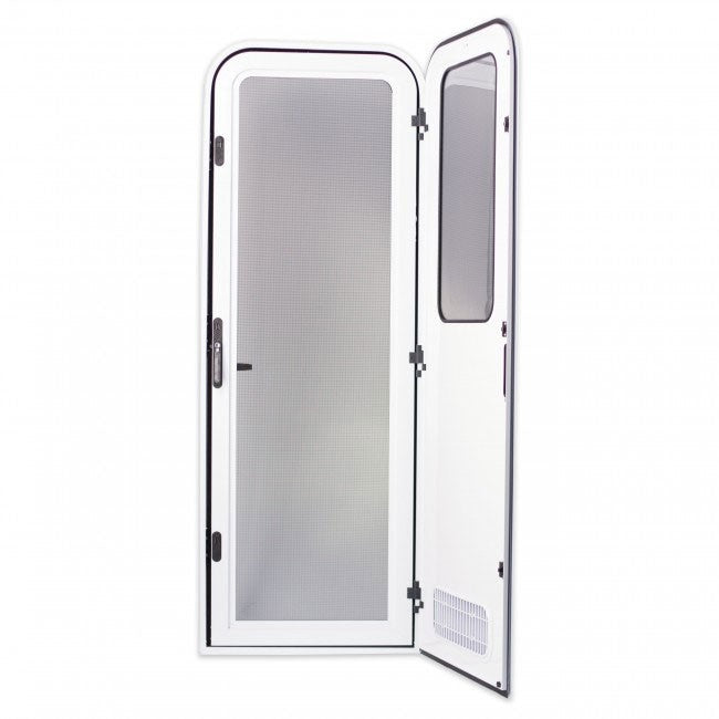 Odyssey Door - 2 Radius Corners - 1723mm x 572mm - Right Hand Hinge - White - SPECIAL ORDER