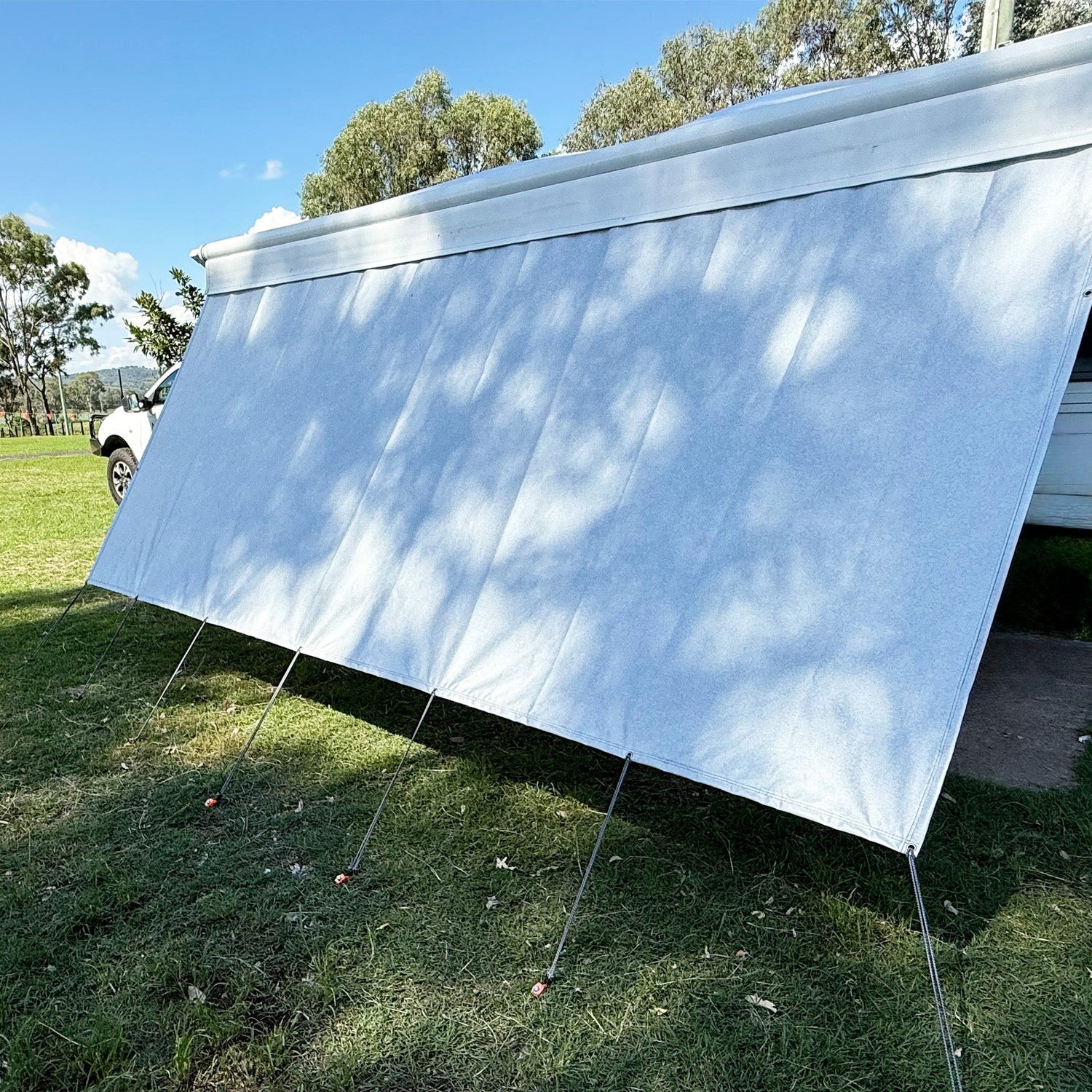 Rain Blocker Privacy Screen Long Side Wall- to suit 14ft Awning - SPECIAL ORDER