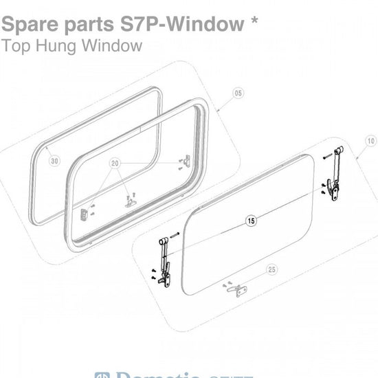 BG2409-250: Window Stays (Pair) - Suit 250mm Seitz S7P Windows