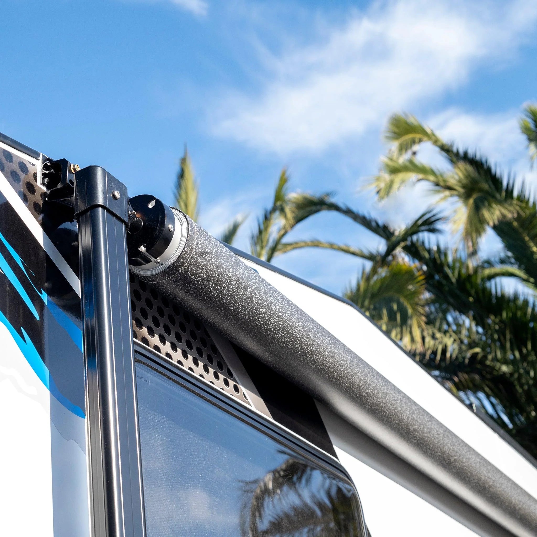 Sunburst Eclipse Awning ATRV  - 18FT - Charcoal/Black ends (no arms/hardware)- including fitment - SPECIAL ORDER