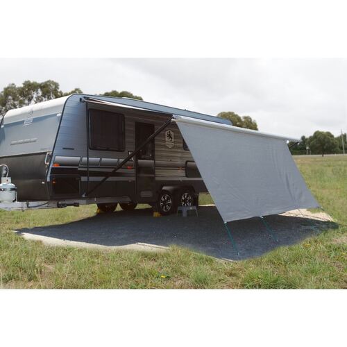 Supex 15ft Grey Privacy screen Bonus Drop