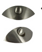 Half Moon Handle Push Lock (Brushed Nickel)