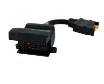 7 pin Male Plug to 12 Pin Female Flat Trailer Adaptor