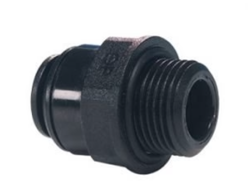JG 12mm Push-On to 3/8 inch Male BSP, Short Thread