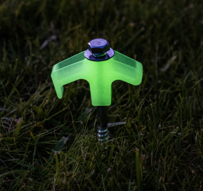 16PCS GLOW-IN-THE-DARK HARD GROUND SCREW-IN PEG KIT