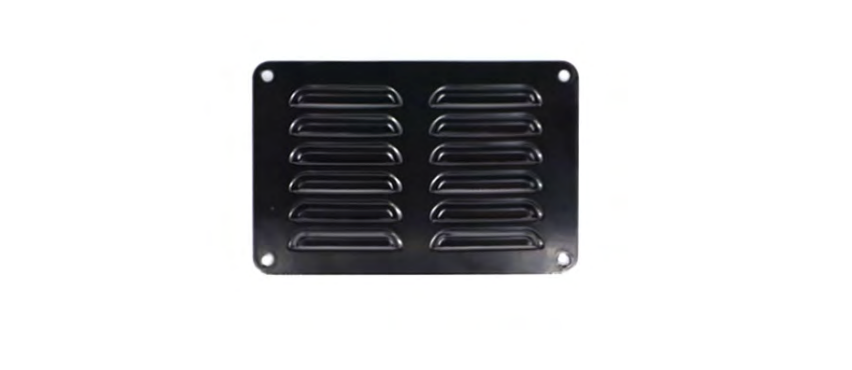Aluminium Vent - 100mm x 150mm - Black
